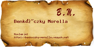 Benkóczky Morella névjegykártya